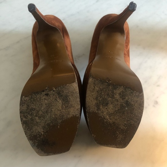 YSL Platform Suede High Heels